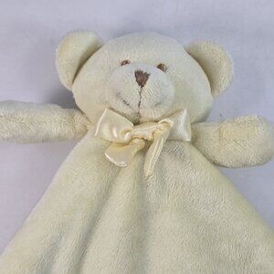 Blankets & Beyond Yellow Bear Baby Security Blanket Plush Lovey